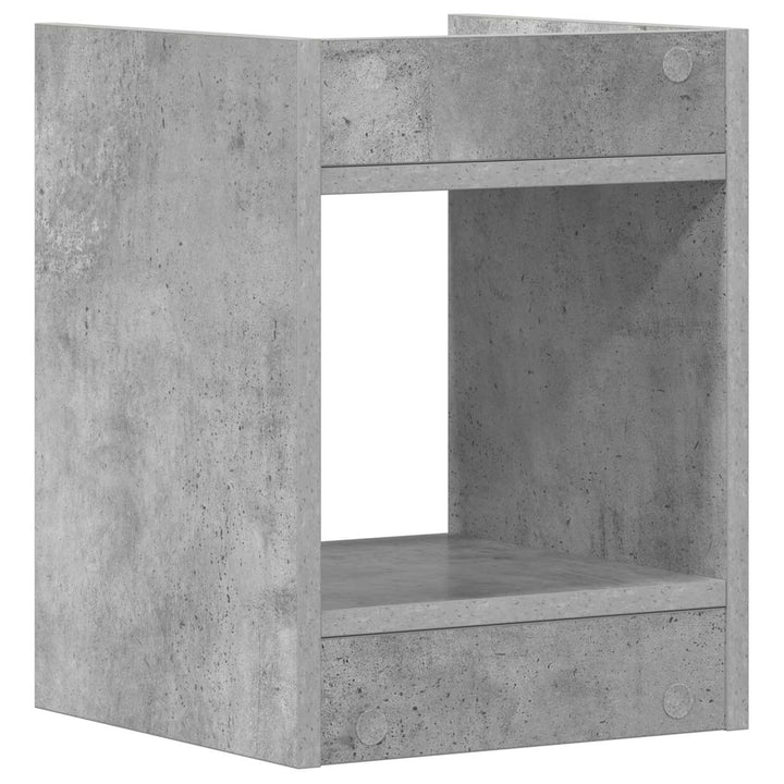 Planteholder Betongrå 30 x 30 x 40 cm Konstrueret træ