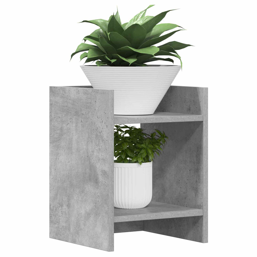Planteholder Betongrå 30 x 30 x 40 cm Konstrueret træ