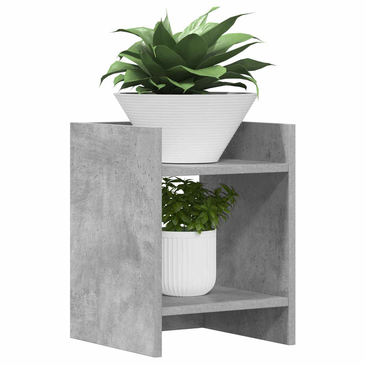 Planteholder Betongrå 30 x 30 x 40 cm Konstrueret træ