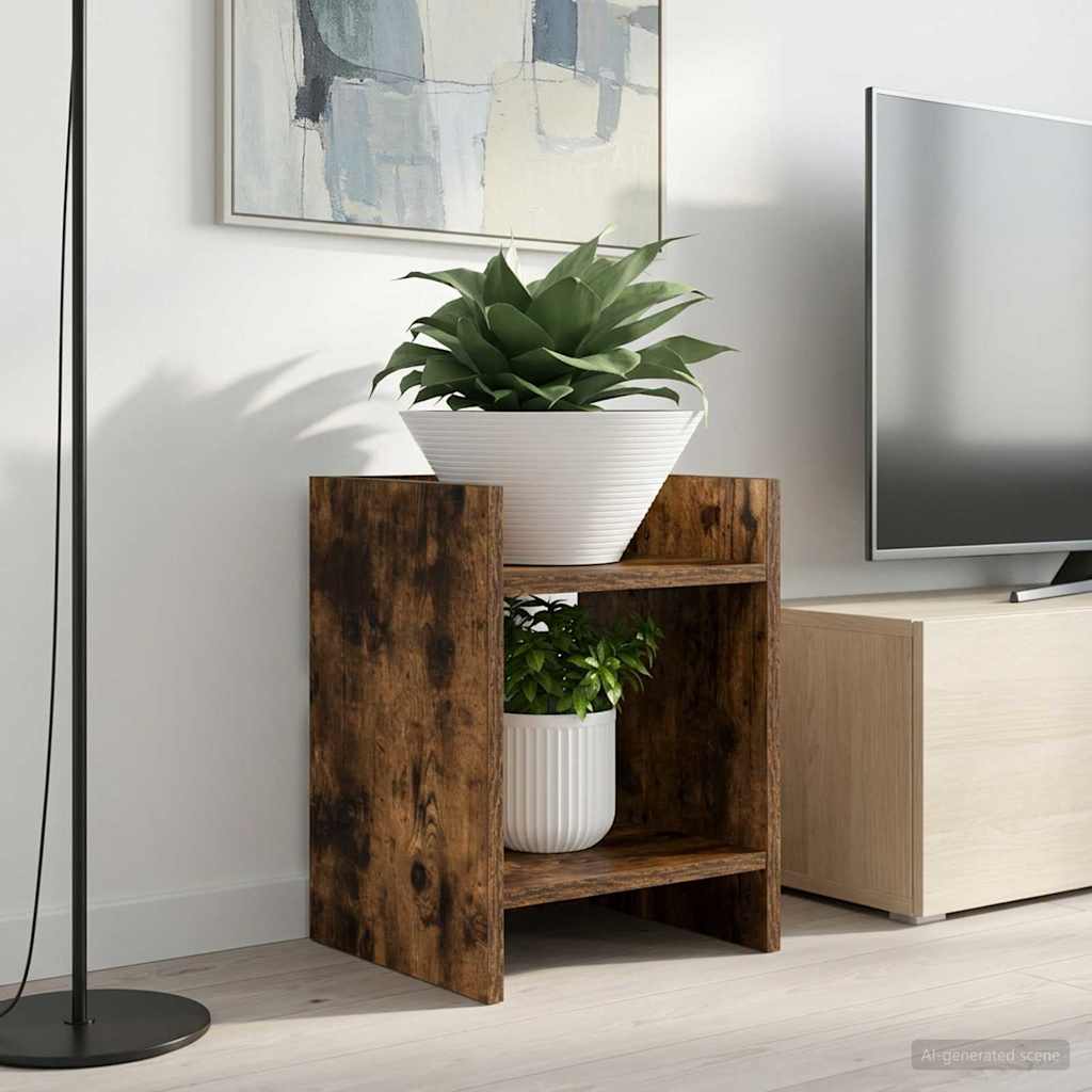 Planteholder Røget Eg 30 x 30 x 40 cm Konstrueret træ
