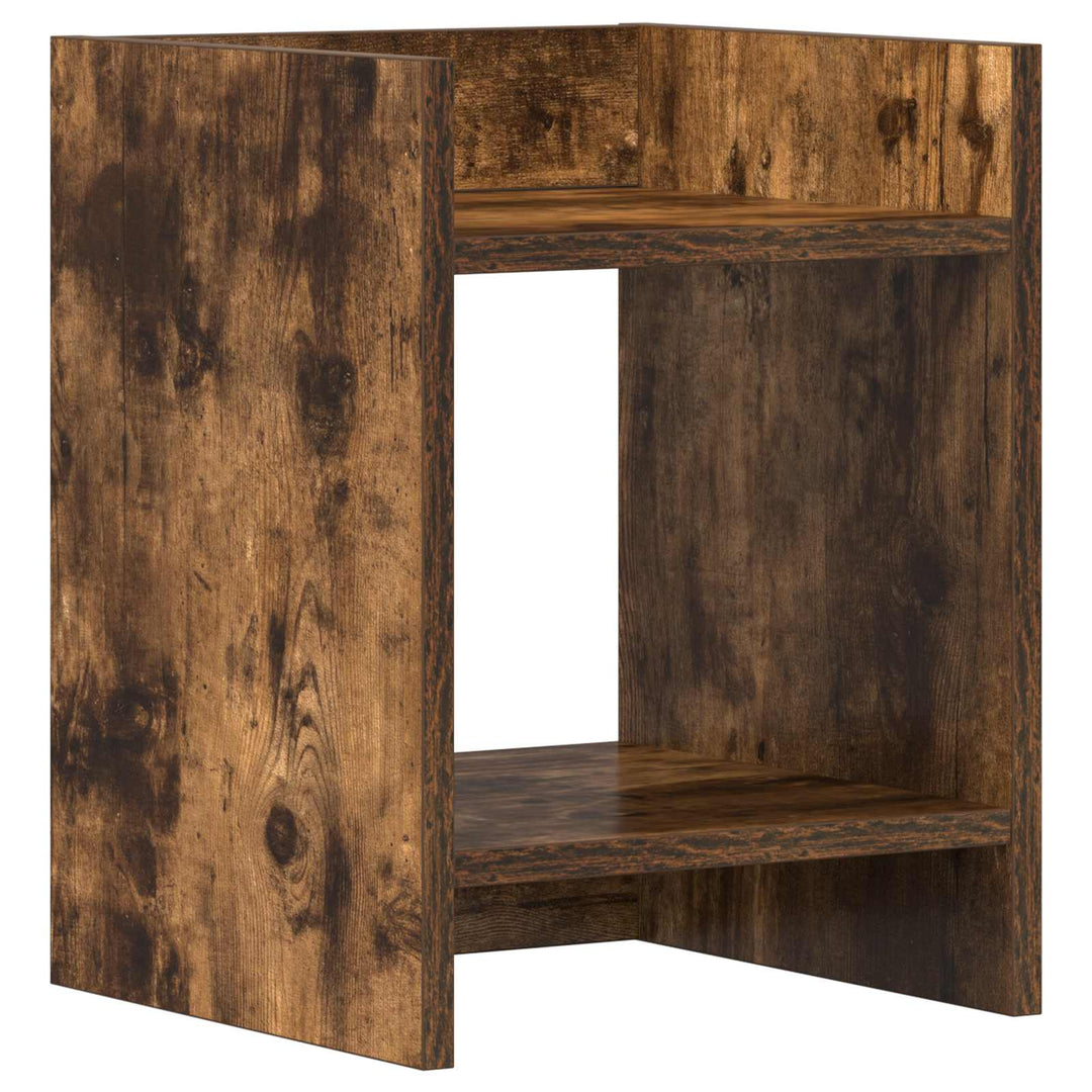 Planteholder Røget eg 30 x 30 x 40 cm Konstrueret træ