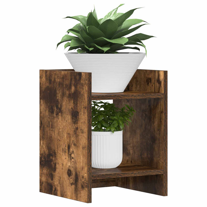 Planteholder Røget eg 30 x 30 x 40 cm Konstrueret træ