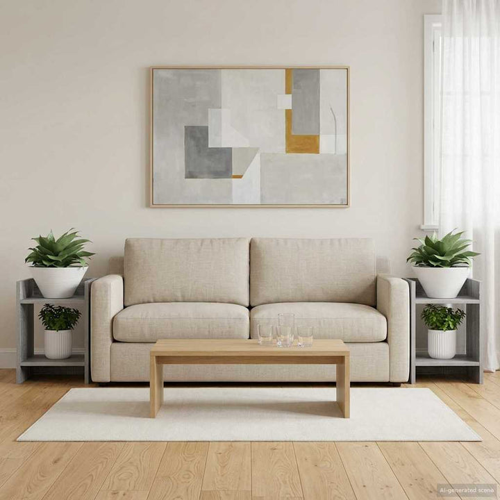 Planteholder 2 pcs Grå Sonoma 30 x 30 x 40 cm Konstrueret træ