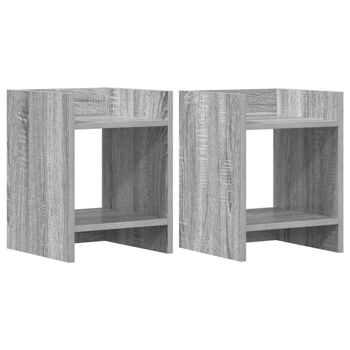 Planteholder 2 pcs Grå Sonoma 30 x 30 x 40 cm Konstrueret træ
