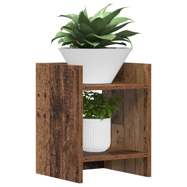 Planteholder Gammelt træ 30 x 30 x 40 cm Konstrueret træ