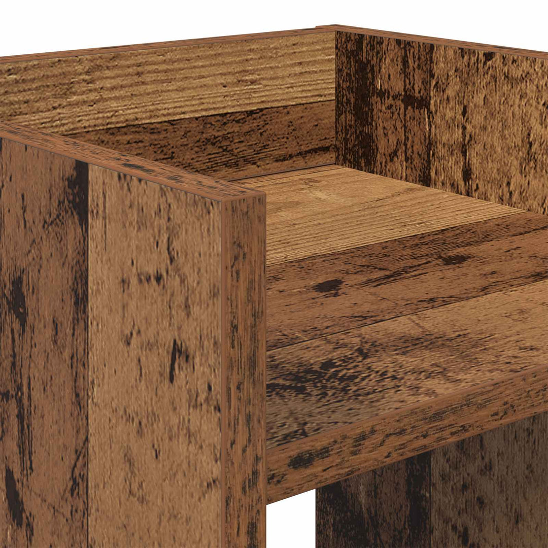 Planteholder 2 pcs Gammelt træ 30 x 30 x 40 cm Konstrueret træ