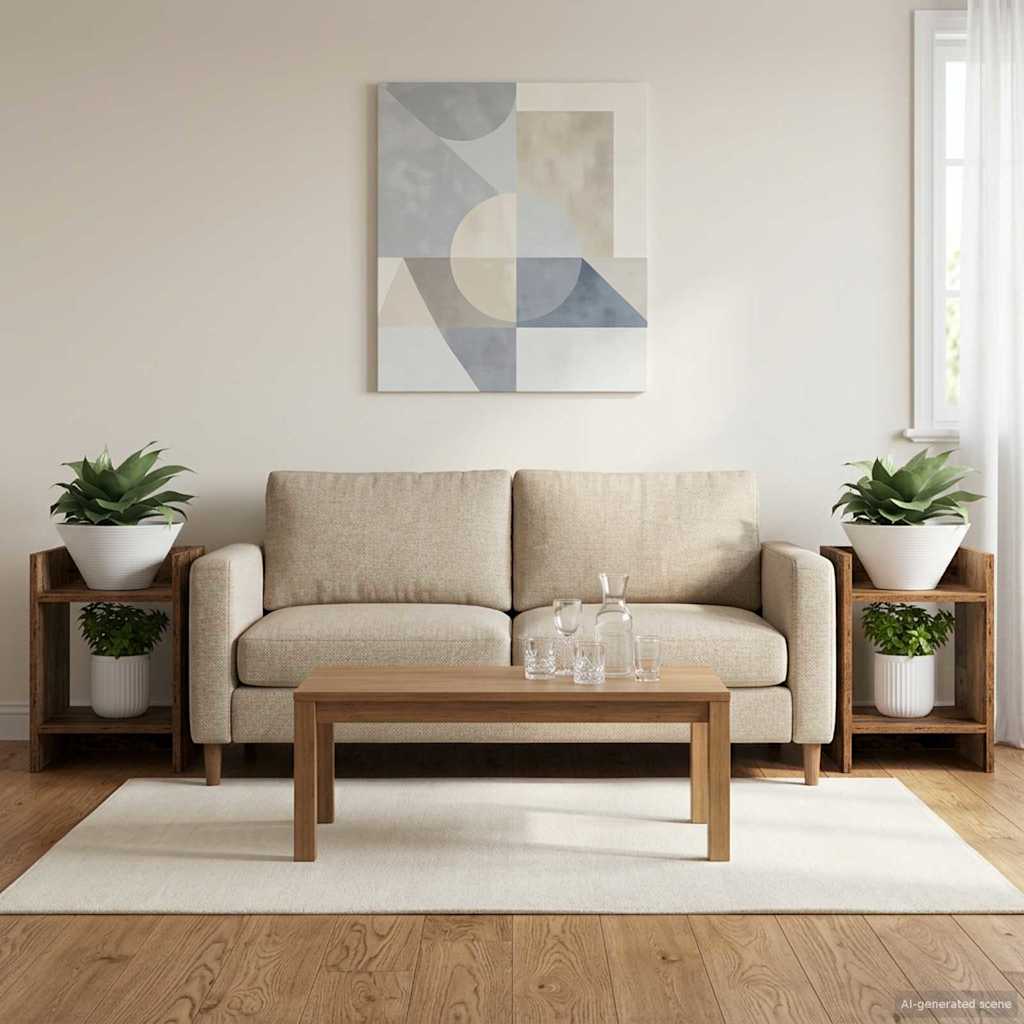 Planteholder 2 pcs Gammelt træ 30 x 30 x 40 cm Konstrueret træ