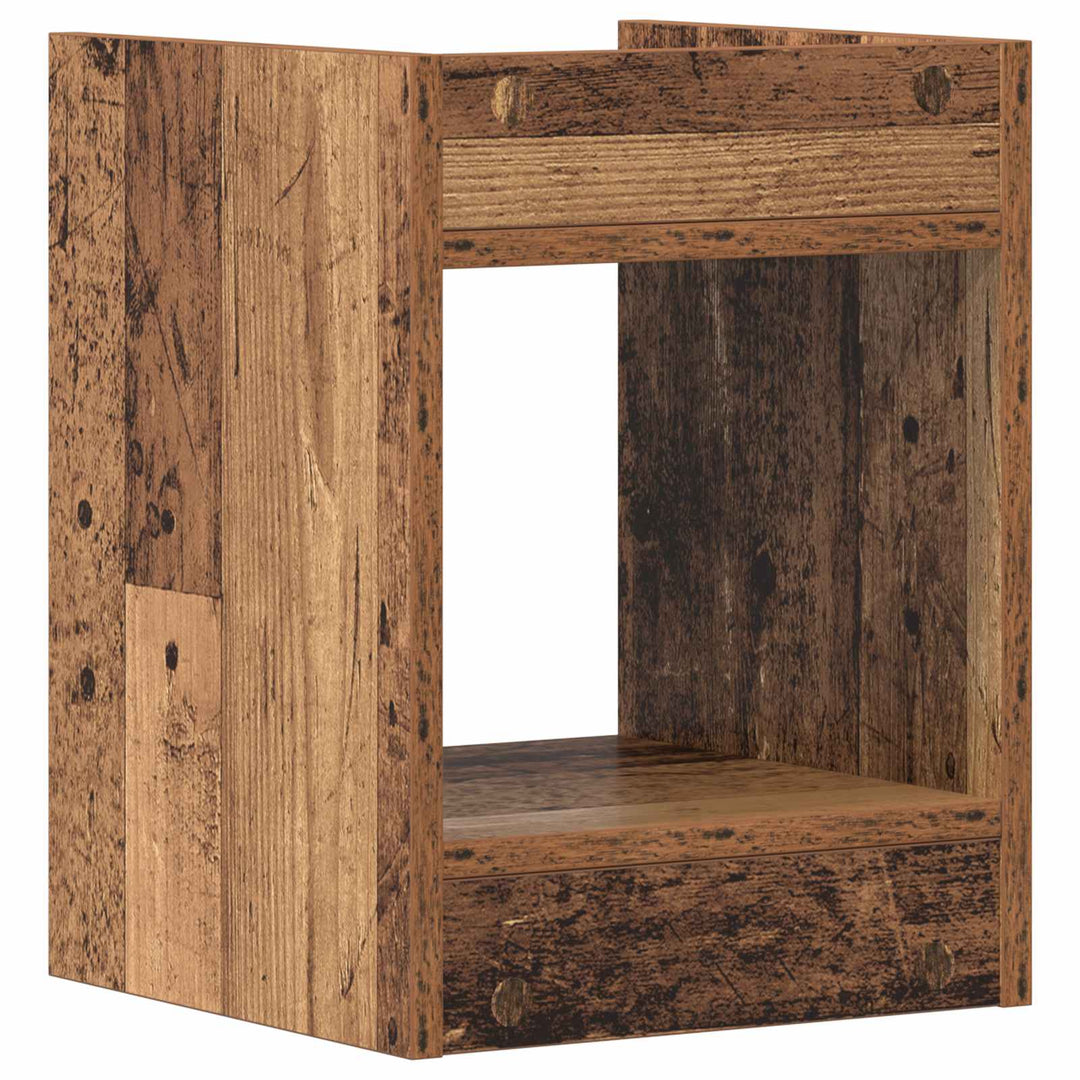 Planteholder 2 pcs Gammelt træ 30 x 30 x 40 cm Konstrueret træ