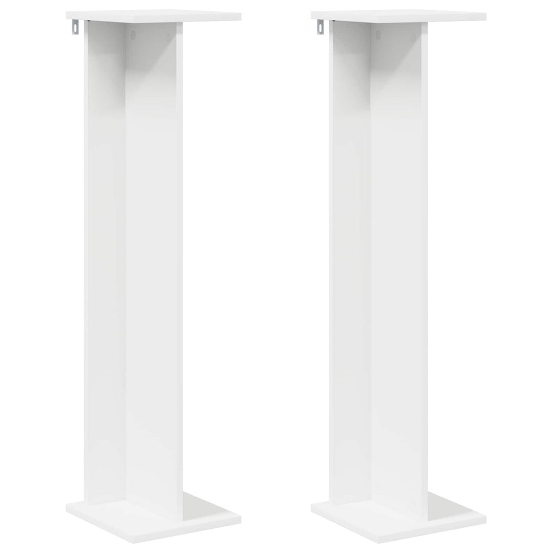 Planteholder 2 pcs Hvid 25 x 25,5 x 100,5 cm Konstrueret træ