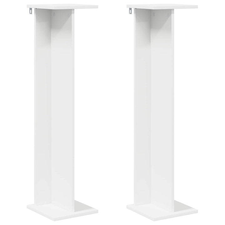 Planteholder 2 pcs Hvid 25 x 25,5 x 100,5 cm Konstrueret træ