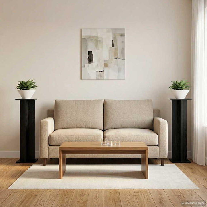 Planteholder 2 stk. Sort eg 25 x 25,5 x 100,5 cm