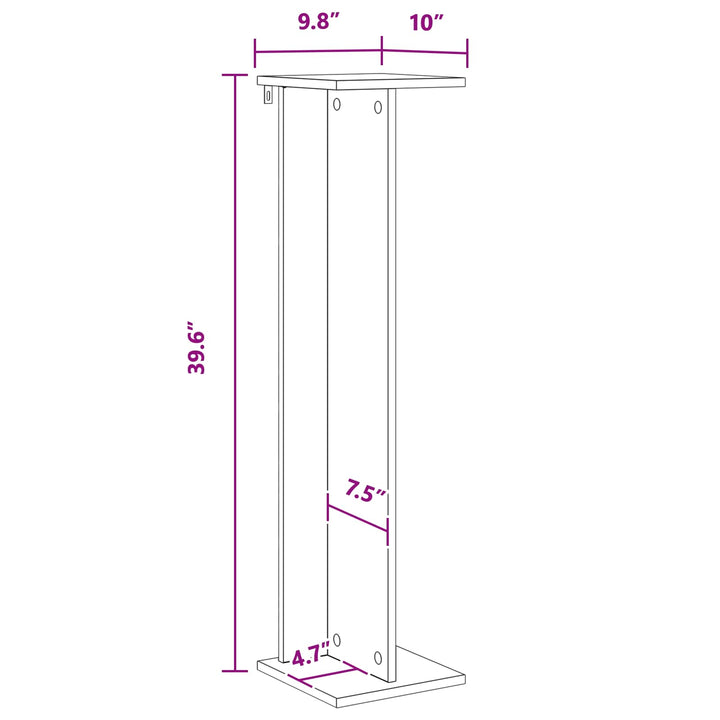 Planteholder 2 pcs Sonoma eg 25 x 25,5 x 100,5 cm