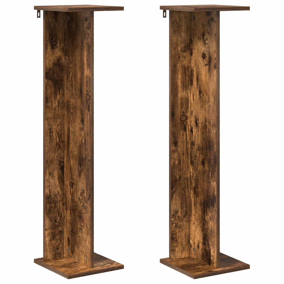 Planteholder 2 stk. Røget eg 25 x 25,5 x 100,5 cm