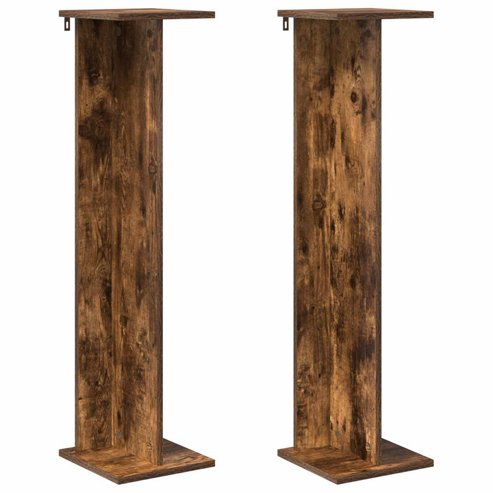Planteholder 2 stk. Røget eg 25 x 25,5 x 100,5 cm