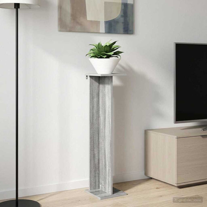 Planteholder Grå Sonoma 25 x 25,5 x 100,5 cm Konstrueret træ