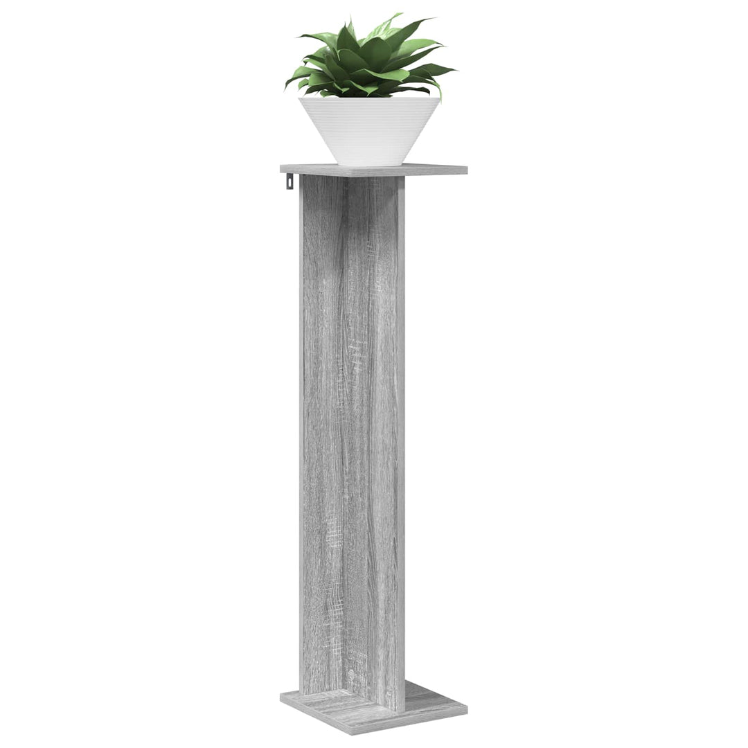Planteholder Grå Sonoma 25 x 25,5 x 100,5 cm Konstrueret træ