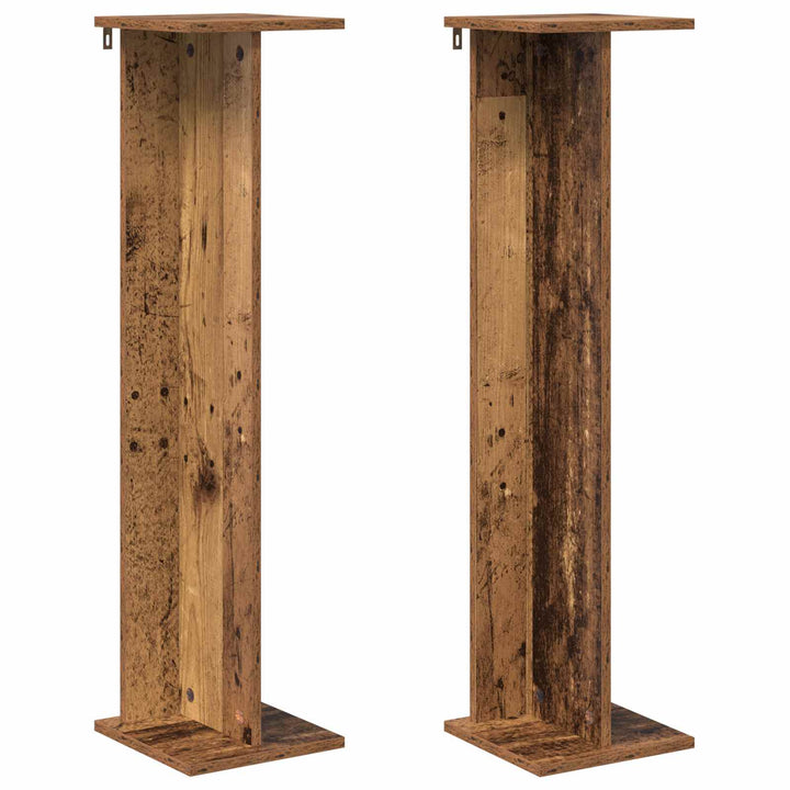 Planteholder 2 pcs Gammelt træ 25 x 25,5 x 100,5 cm