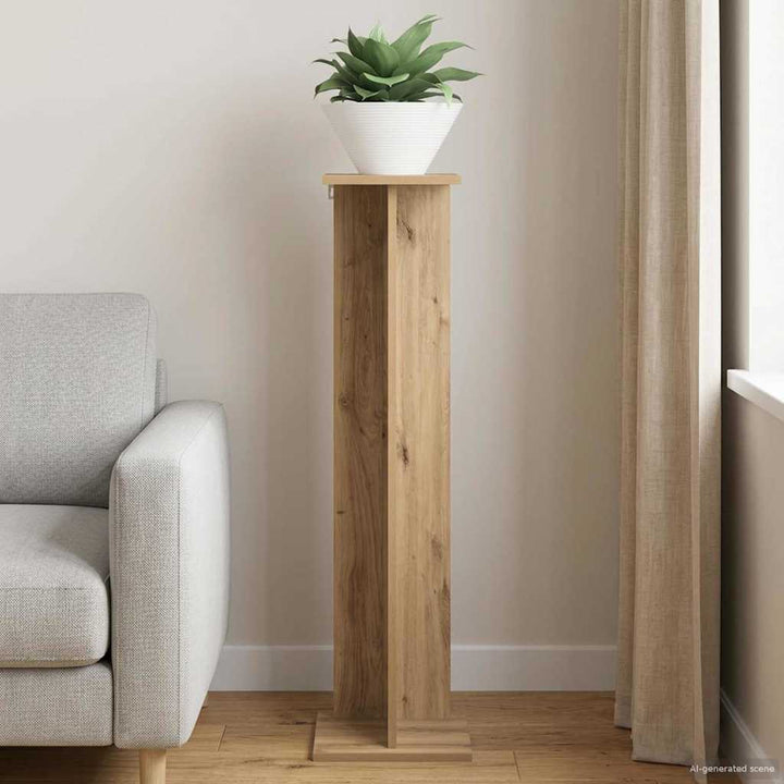 Planteholder Artisan Eg 25 x 25,5 x 100,5 cm Konstrueret træ