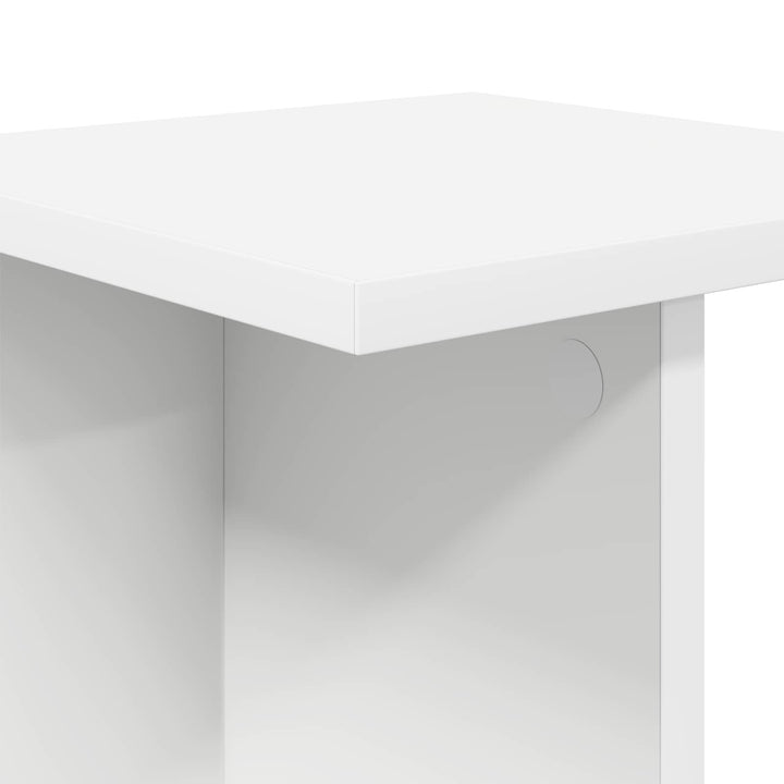 Planteholder Hvid 25 x 25,5 x 80,5 cm Konstrueret træ