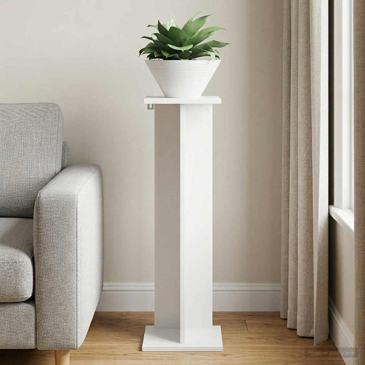 Planteholder Hvid 25 x 25,5 x 80,5 cm Konstrueret træ