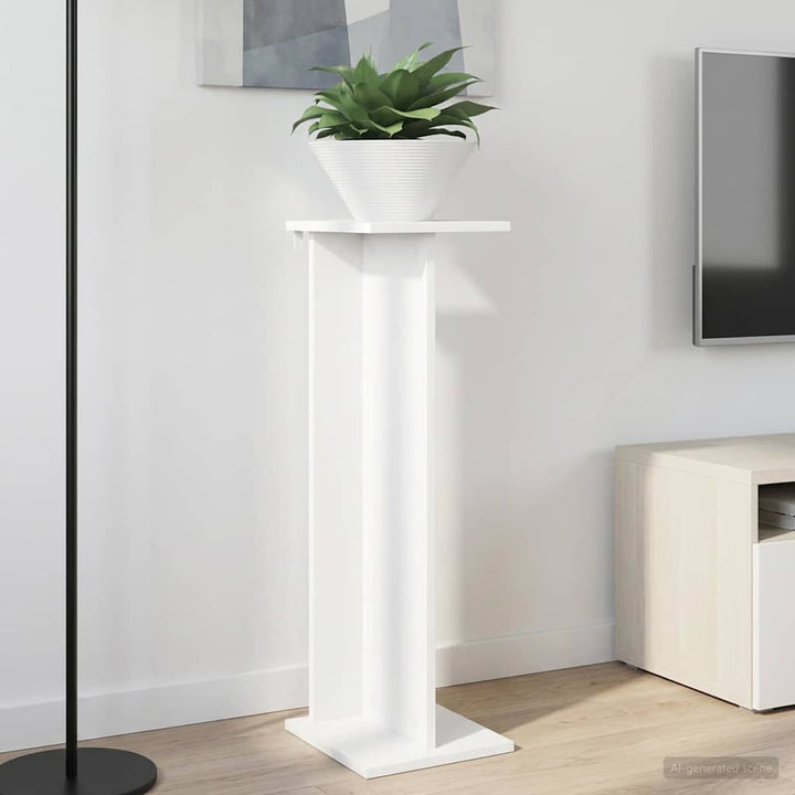 Planteholder 2 stk. Hvid 25 x 25,5 x 80,5 cm Konstrueret træ