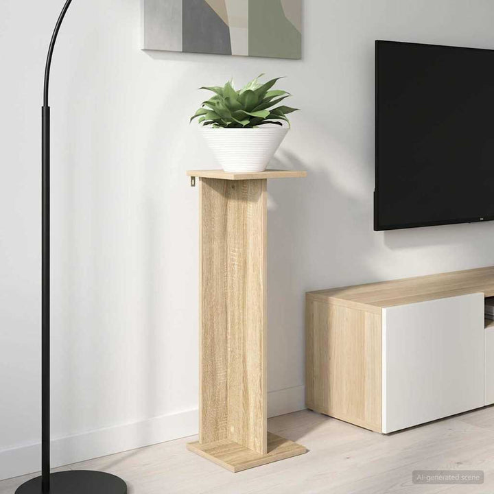 Planteholder Sonoma-eg 25 x 25,5 x 80,5 cm Konstrueret træ