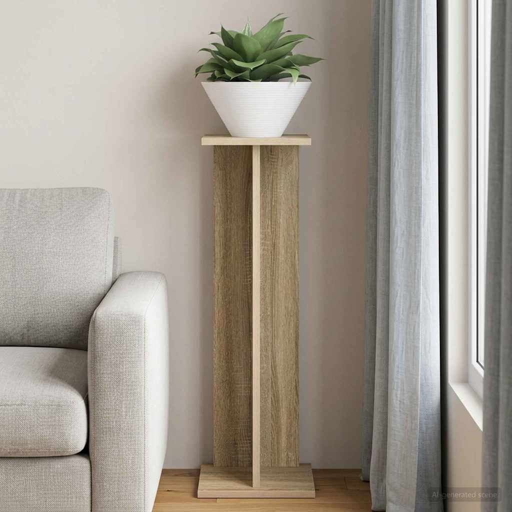 Planteholder Sonoma-eg 25 x 25,5 x 80,5 cm Konstrueret træ