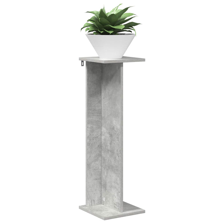 Planteholder Betongrå 25 x 25,5 x 80,5 cm Konstrueret træ