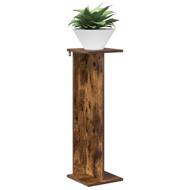 Planteholder Røget eg 25 x 25,5 x 80,5 cm Konstrueret træ