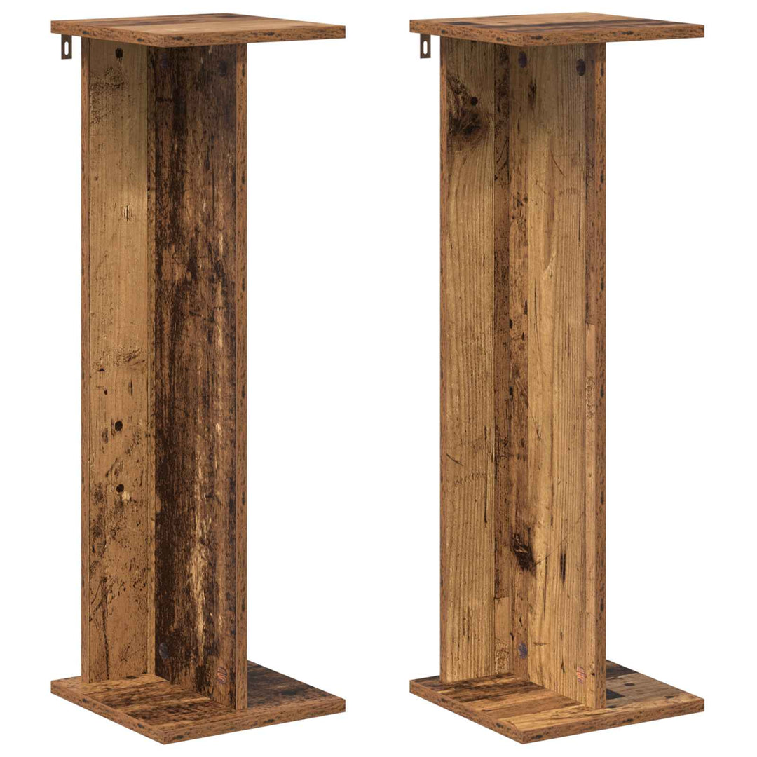 Planteholder 2 pcs Gammelt træ 25 x 25,5 x 80,5 cm