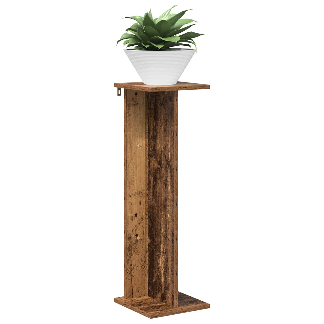Planteholder 2 pcs Gammelt træ 25 x 25,5 x 80,5 cm