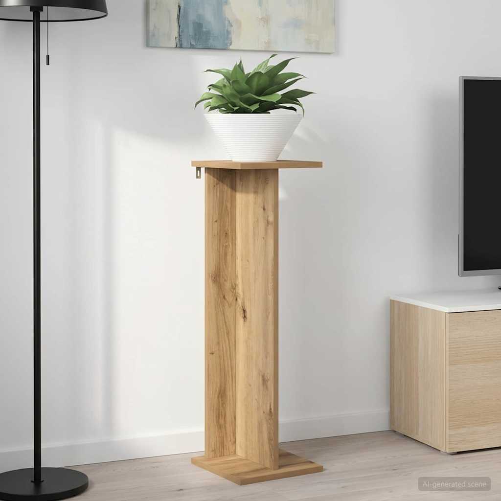 Planteholder Artisan Eg 25 x 25,5 x 80,5 cm Konstrueret træ