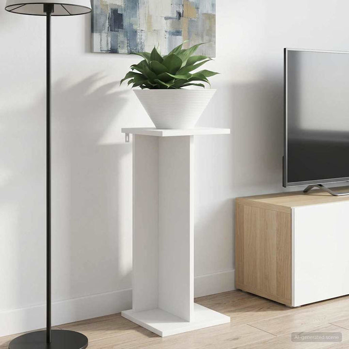 Planteholder 2 pcs Hvid 25 x 25,5 x 60,5 cm Konstrueret træ