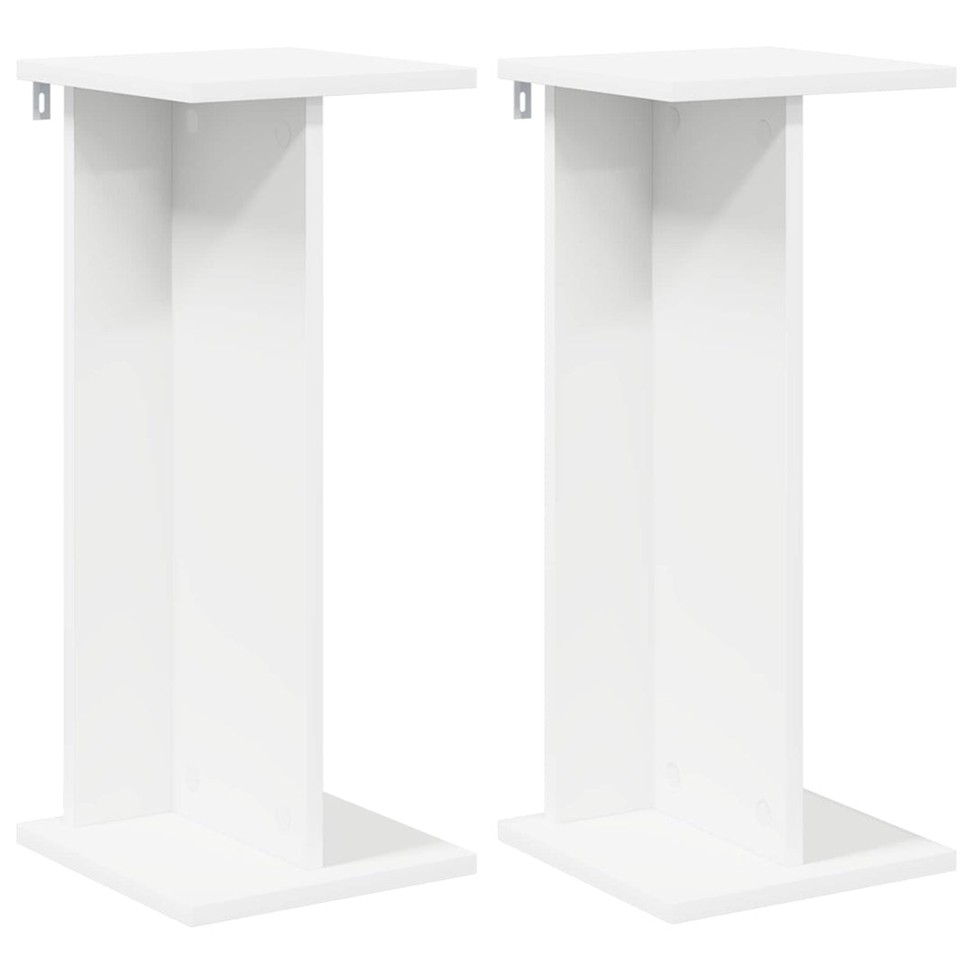 Planteholder 2 pcs Hvid 25 x 25,5 x 60,5 cm Konstrueret træ