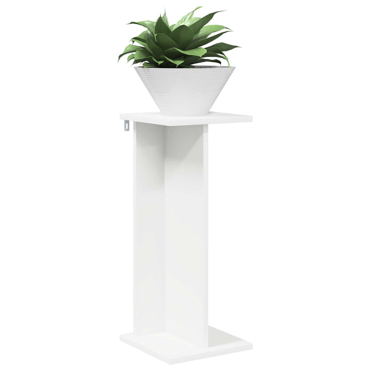 Planteholder 2 pcs Hvid 25 x 25,5 x 60,5 cm Konstrueret træ
