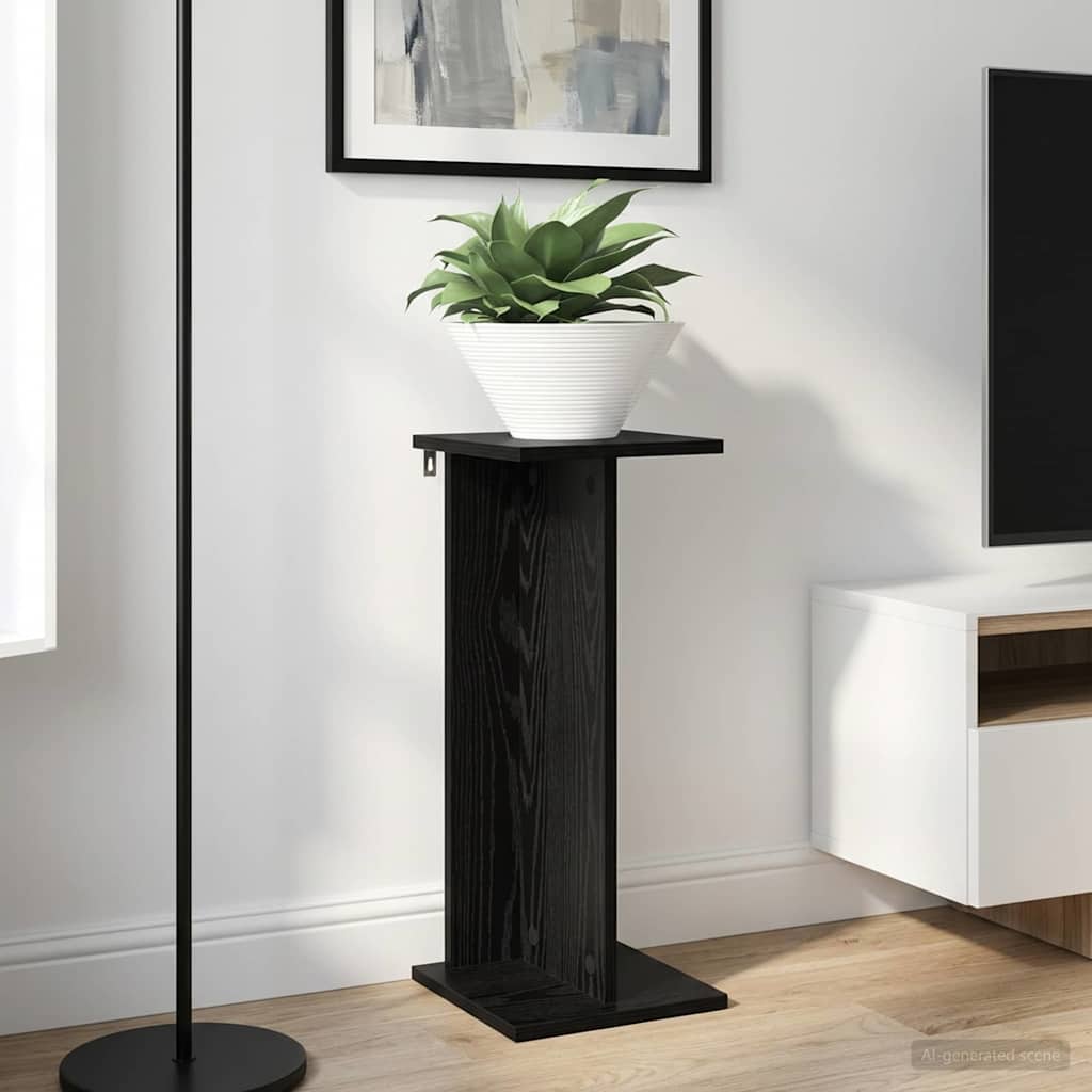 Planteholder 2 stk. Sort eg 25 x 25,5 x 60,5 cm Konstrueret træ