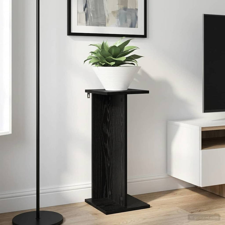 Planteholder 2 stk. Sort eg 25 x 25,5 x 60,5 cm Konstrueret træ