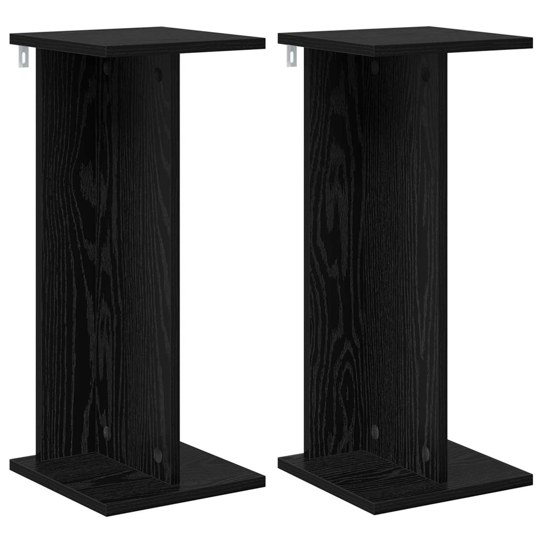 Planteholder 2 stk. Sort eg 25 x 25,5 x 60,5 cm Konstrueret træ