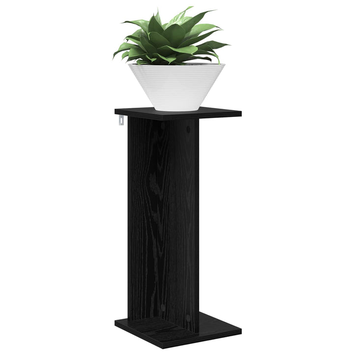 Planteholder 2 stk. Sort eg 25 x 25,5 x 60,5 cm Konstrueret træ