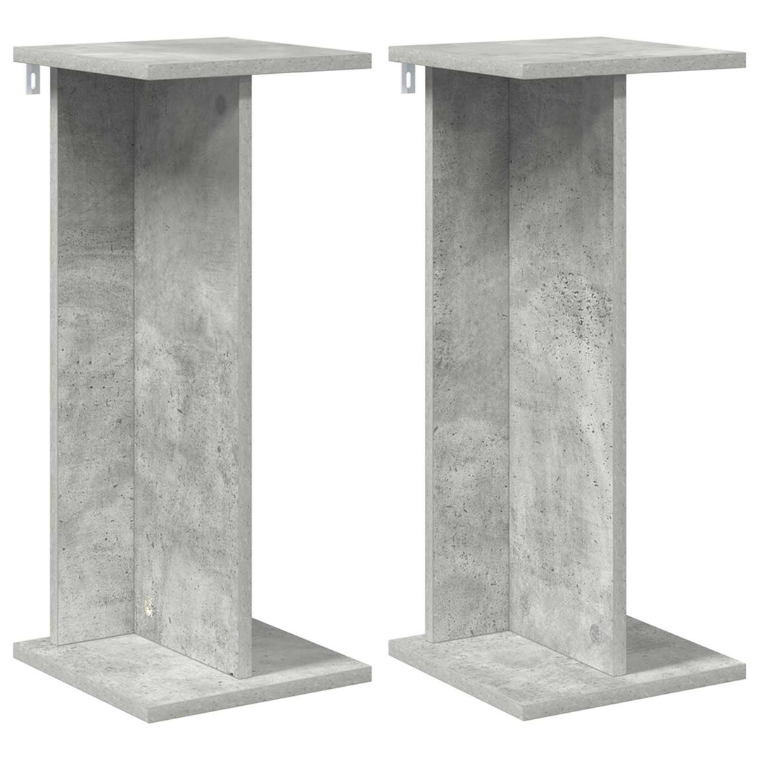 Planteholder 2 pcs BetonGrå 25 x 25,5 x 60,5 cm Konstrueret træ