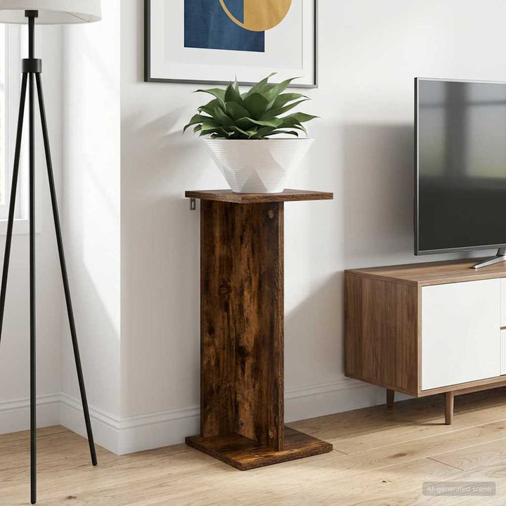 Planteholder Røget eg 25 x 25,5 x 60,5 cm Konstrueret træ