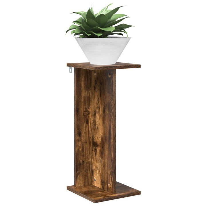 Planteholder Røget eg 25 x 25,5 x 60,5 cm Konstrueret træ