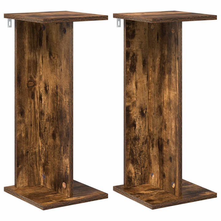 Planteholder 2 stk. Røget eg 25 x 25,5 x 60,5 cm