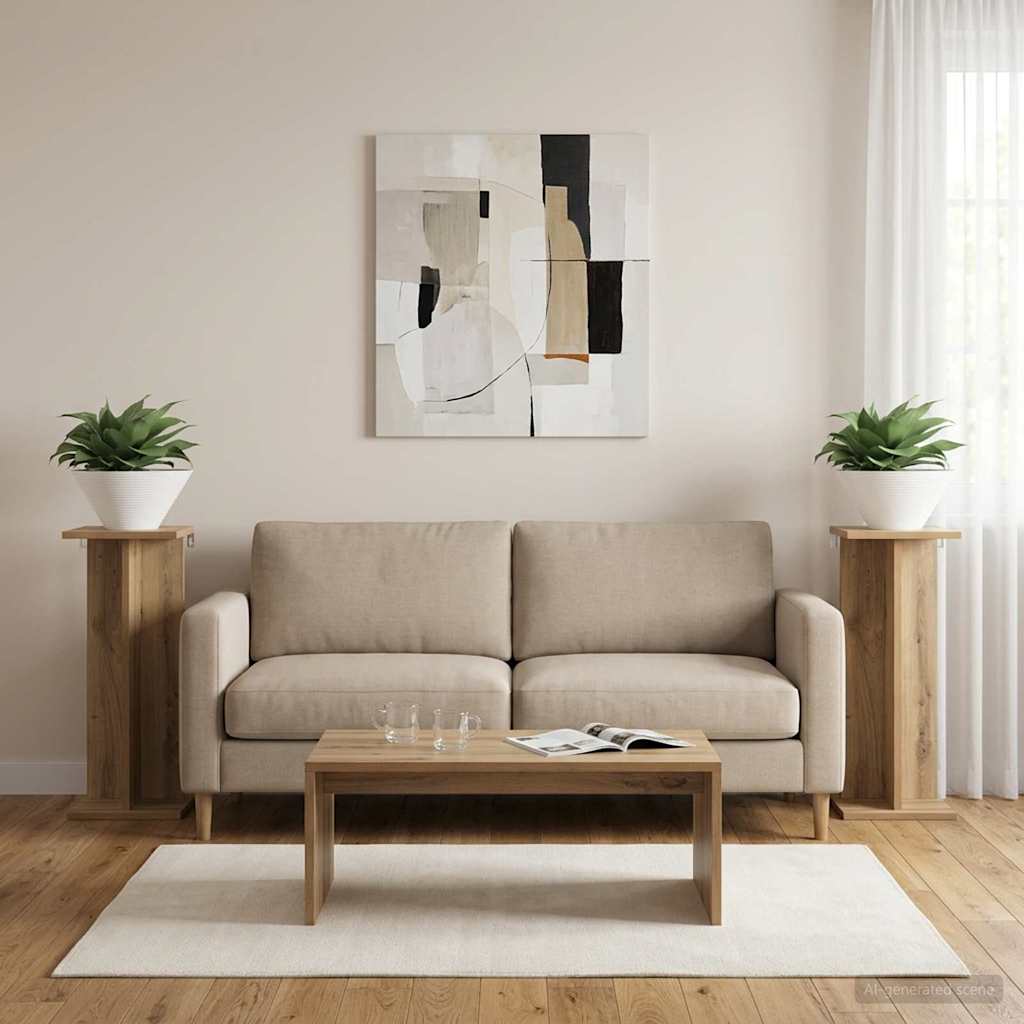 Planteholder 2 pcs Artisan Eg 25 x 25,5 x 60,5 cm