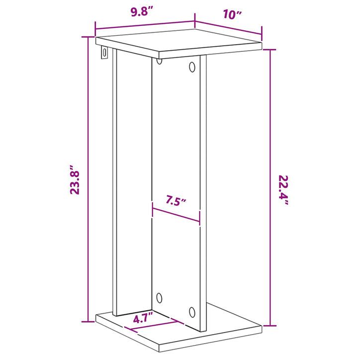 Planteholder 2 pcs Artisan Eg 25 x 25,5 x 60,5 cm