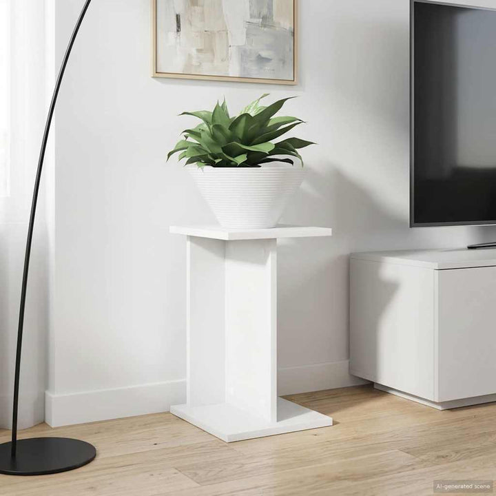 Planteholder 2 stk. Hvid 25 x 25,5 x 40,5 cm Konstrueret træ