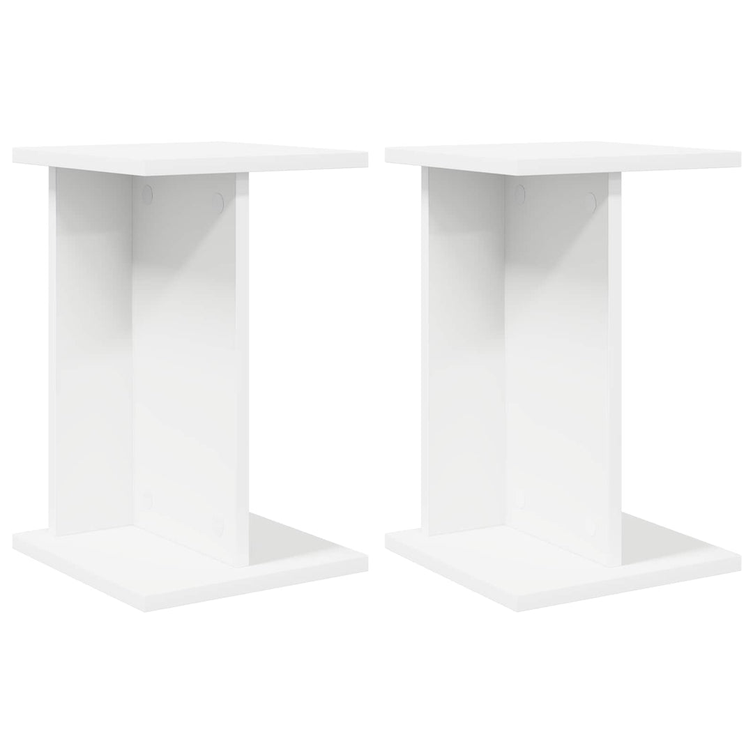Planteholder 2 stk. Hvid 25 x 25,5 x 40,5 cm Konstrueret træ