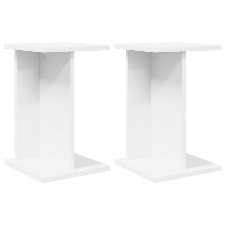 Planteholder 2 stk. Hvid 25 x 25,5 x 40,5 cm Konstrueret træ