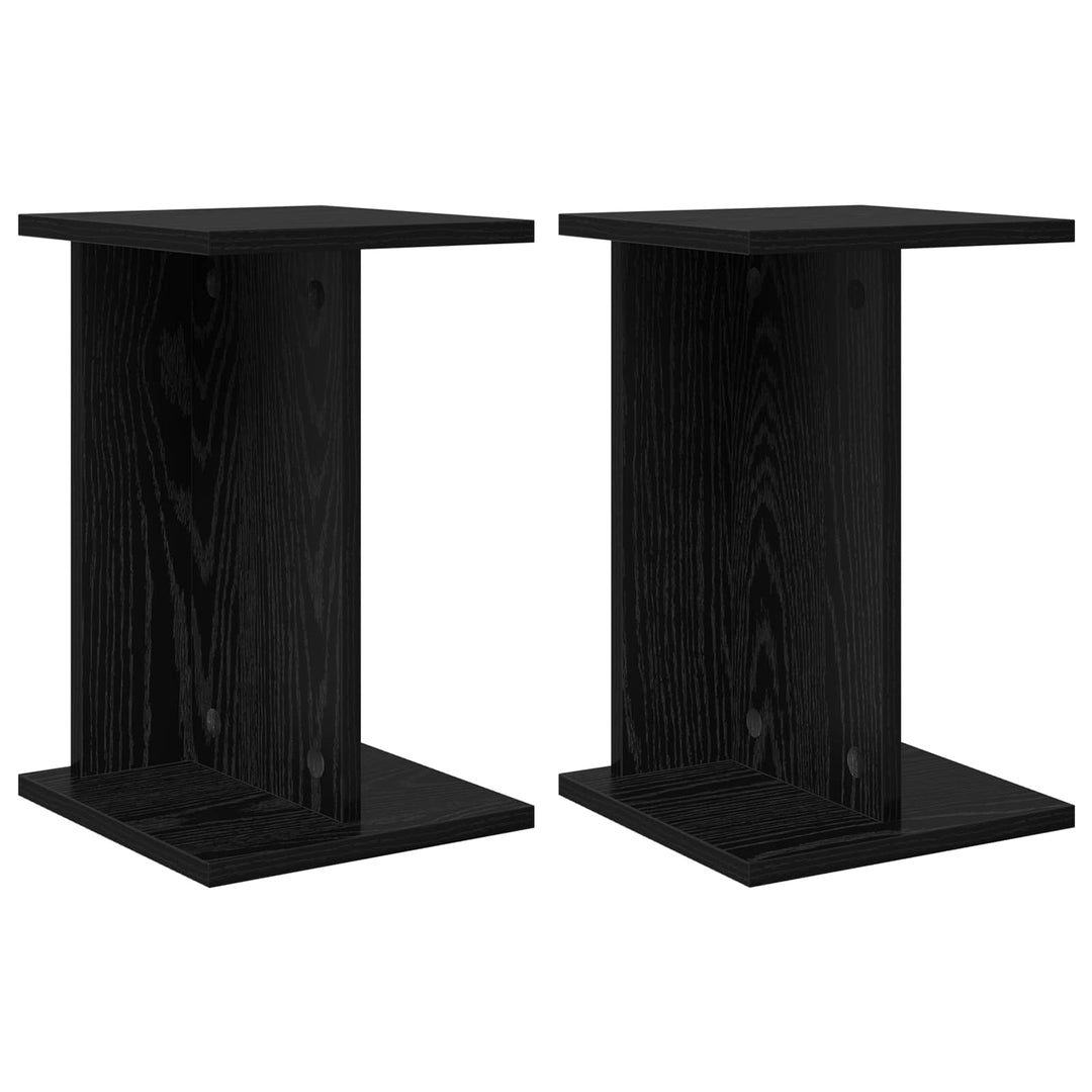 Planteholder 2 stk. Sort eg 25 x 25,5 x 40,5 cm Konstrueret træ