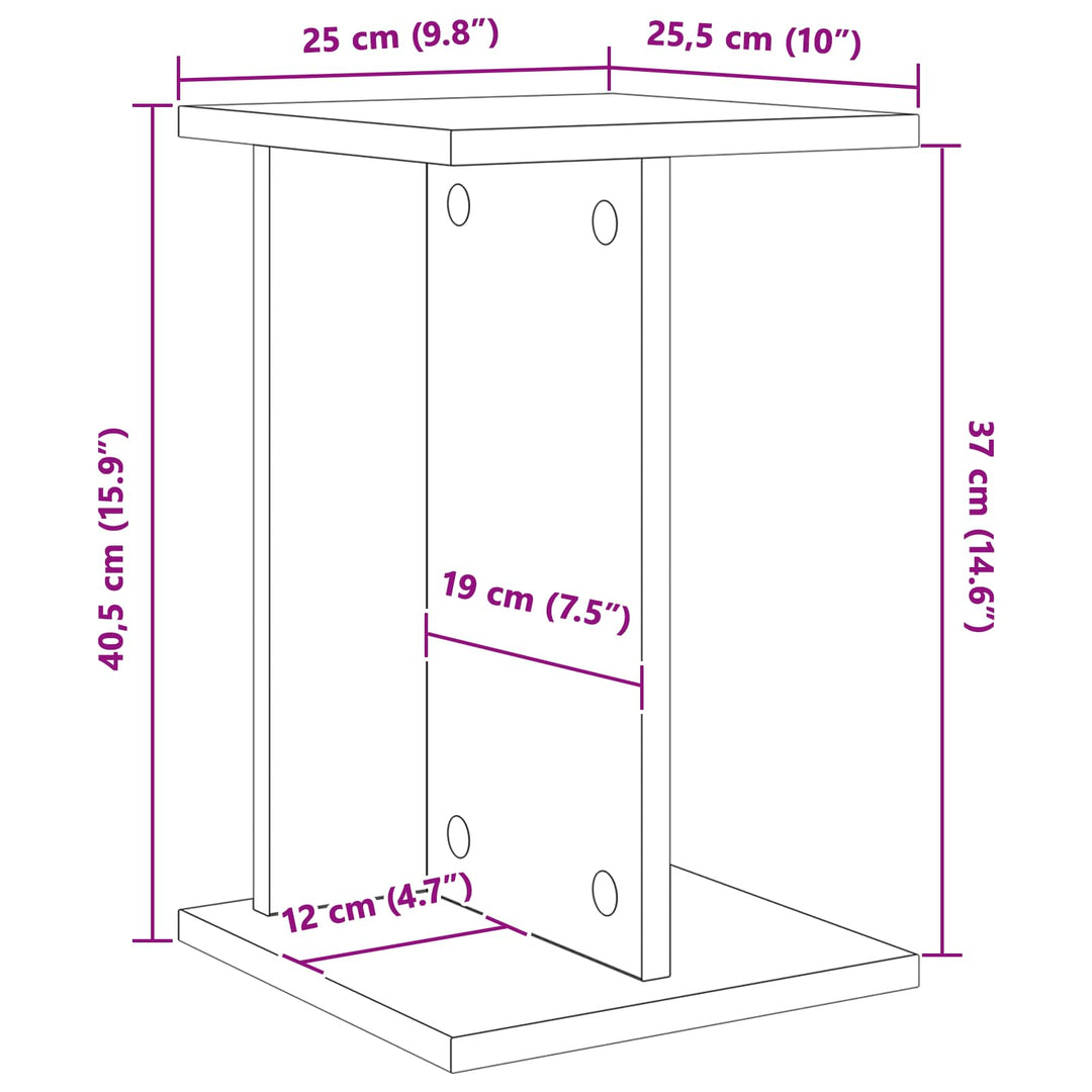 Planteholder 2 stk. Sonoma-eg 25 x 25,5 x 40,5 cm